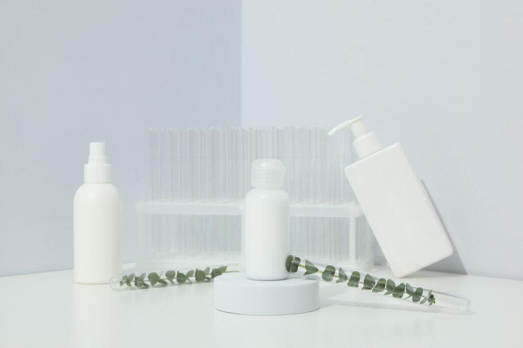 Concept of bodycare, beauty and skin care products